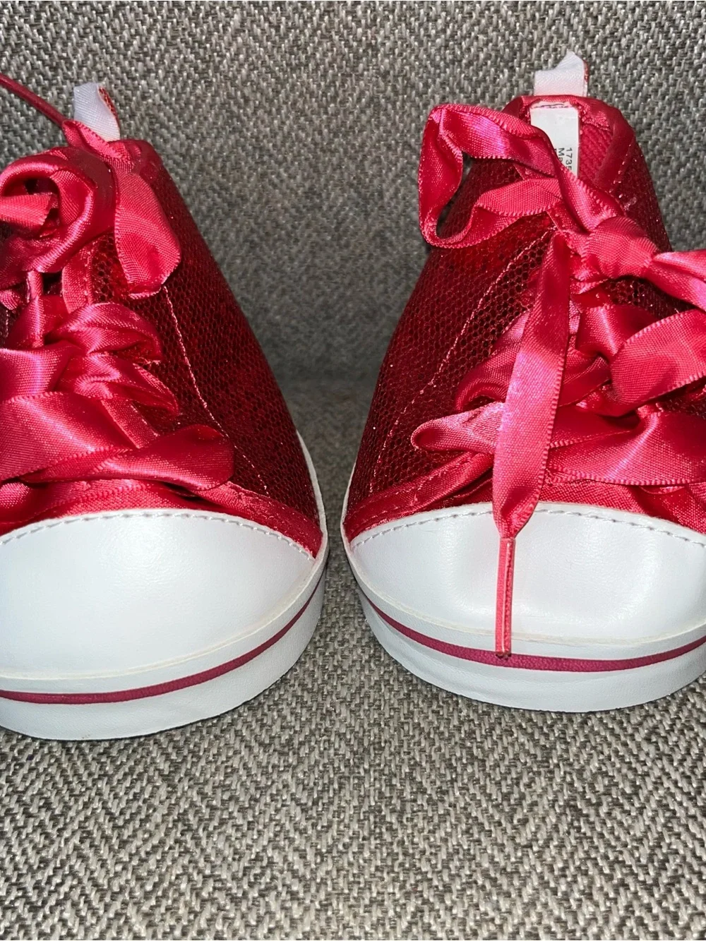 Build a bear, red red, and white sneakers, shoes accessories